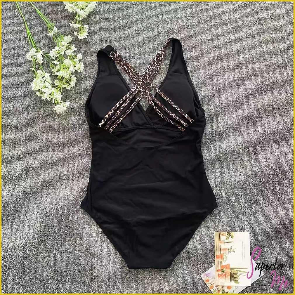 Sexy Cross-Back One Piece Swimsuit for Women – Push Up Monokini Bathing Suit