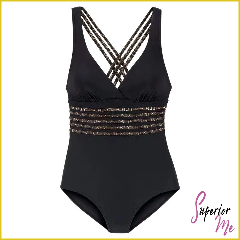 Sexy Cross-Back One Piece Swimsuit for Women – Push Up Monokini Bathing Suit